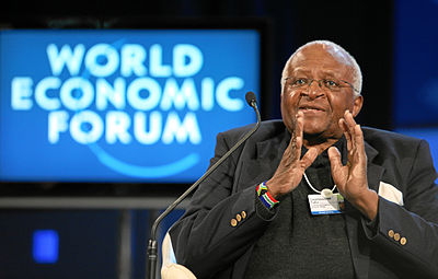 What did Desmond Tutu emphasize as a leadership model during his time as Archbishop of Cape Town?
