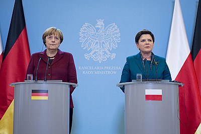 Who did Beata Szydło lead to victory in a presidential campaign?