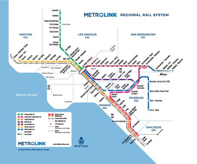 What is the ridership of Metrolink as of the fourth quarter of 2022?