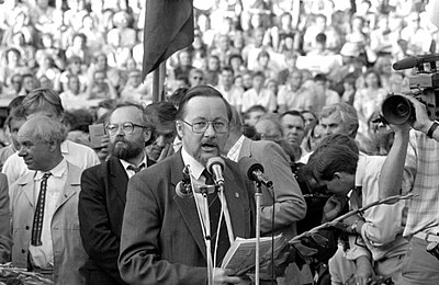 What position was Vytautas Landsbergis first elected to in Lithuania?