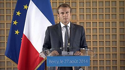 What is the age of Emmanuel Macron?