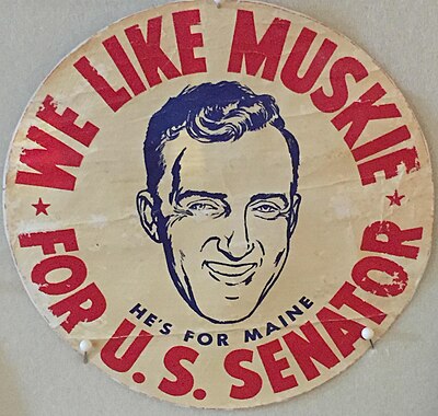 Muskie was the first Democratic governor of Maine since whom?