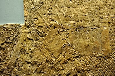 Who took the Assyrian throne after Sennacherib's death?