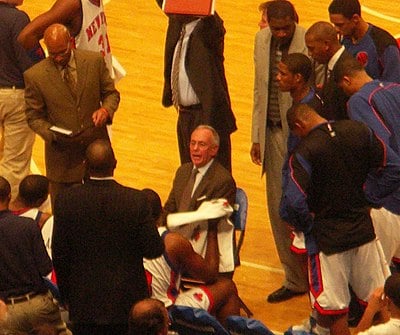 Larry Brown coached which two NBA franchises in the same season?