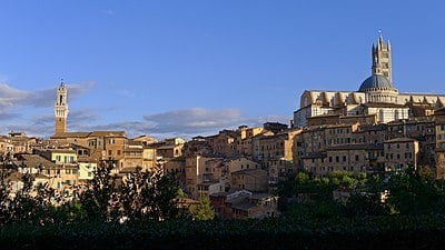 What is Siena's rank by population size in the Tuscany region?