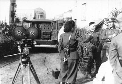 What was the name of Riefenstahl’s directorial debut in 1932?