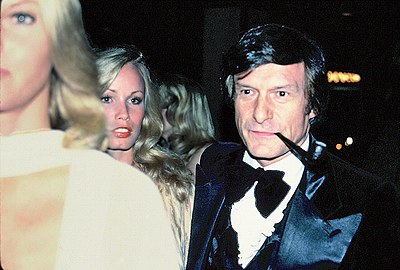 Hugh Hefner was largely associated with the promoting of which amendment's rights?