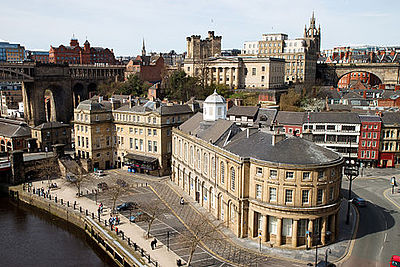 What is the name of the main shopping street in Newcastle?
