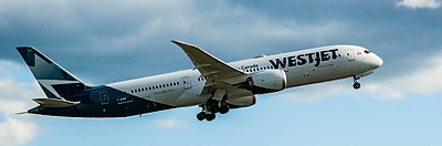 How many destinations does WestJet serve?