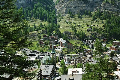 How far is Zermatt from Theodul Pass?