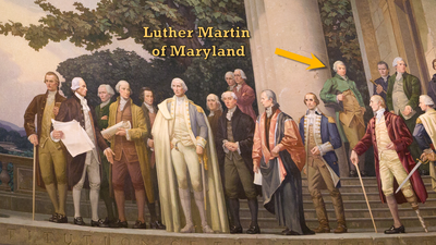 What was the primary reason Luther Martin left the Constitutional Convention early?