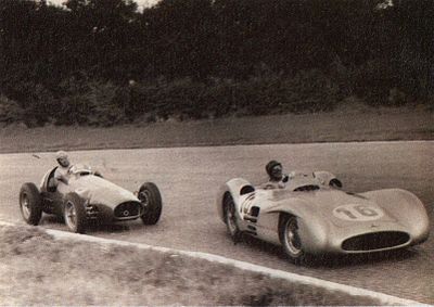 In what year did Fangio become honorary president of Mercedes-Benz Argentina?