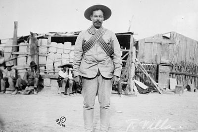 Which branch of the military did PANCHO VILLA serve in?