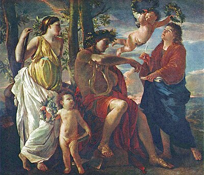 Poussin had a series of paintings dedicated to which topic representing different times of the year?