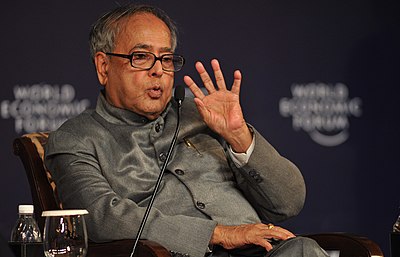 In which year did Pranab Mukherjee become the 13th President of India?