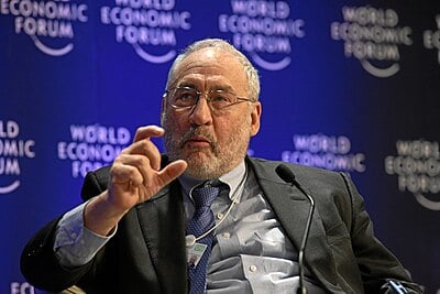 What is Joseph Stiglitz's academic rank at Columbia University?