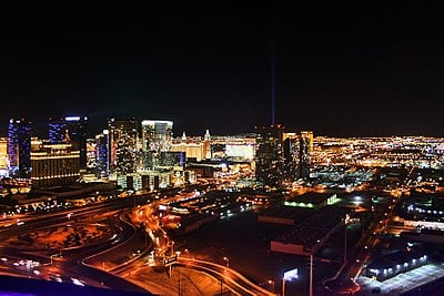 What is the elevation above sea level of Las Vegas?