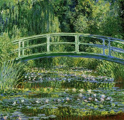 Where did Monet live and create his famous water lily paintings?