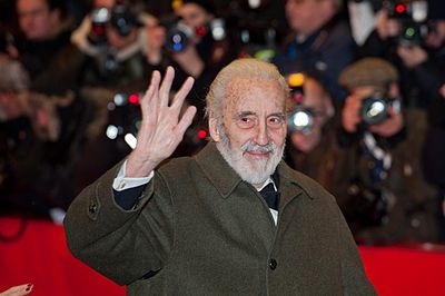 What was Christopher Lee's rank when he retired from the Royal Air Force?