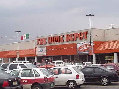 What type of store format does The Home Depot primarily operate?