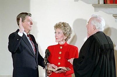 What role did Nancy Reagan play when her husband was governor of California?