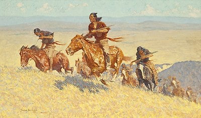 What technique is Remington known for in painting?