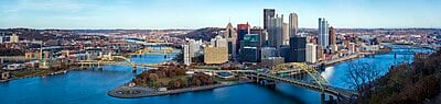 Pittsburgh shares a border with  [url class="tippy_vc" href="#3392730"]Bellevue[/url], [url class="tippy_vc" href="#3391266"]Crafton[/url] & [url class="tippy_vc" href="#1977393"]Munhall[/url]. [br] Can you guess which has a larger population?