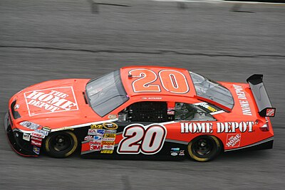 What is the primary sponsor of Tony Stewart's No. 20 car during his time at Joe Gibbs Racing?