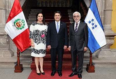 In which year did Juan Orlando Hernández first become President of Honduras?