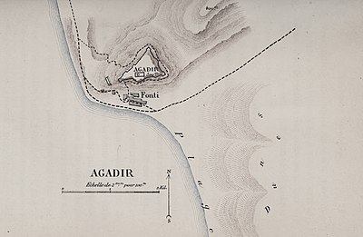 Which river flows near Agadir?