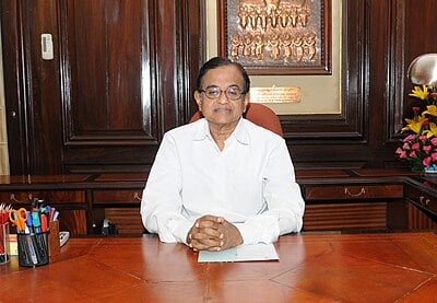 What major event did P. Chidambaram oversee as Minister of Home Affairs?