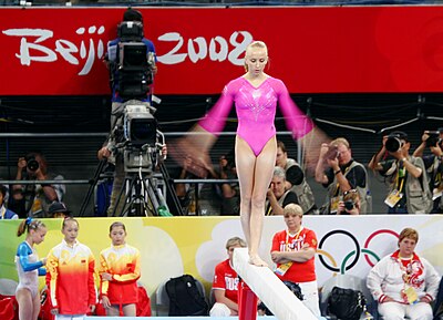 What event did Liukin NOT compete in at the 2008 Olympics?