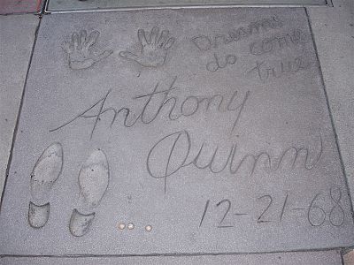 Who was Anthony Quinn's first wife?