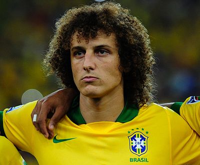 How many times did David Luiz represent his nation in the Copa América?