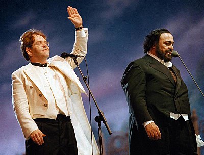 What nickname did Pavarotti earn for his high-pitched singing?