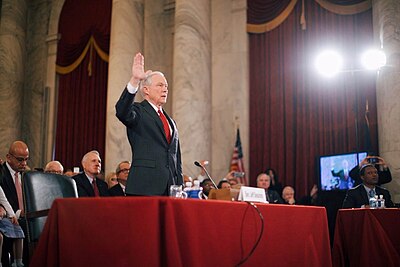Which president nominated Jeff Sessions for a judgeship in 1986?