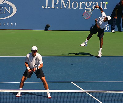 Which Grand Slam title has Bhupathi NOT won in men's doubles?