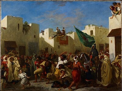How did Delacroix record his travels in North Africa?