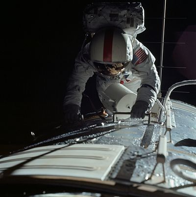 Which Apollo mission served as Ronald Evans' only spaceflight?