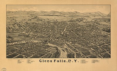 What year was Glens Falls officially incorporated?