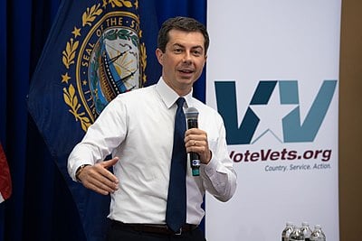 I'm curious about Pete Buttigieg's most well-known professions. Could you tell me what they are? [br](Select 2 answers)