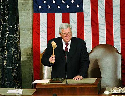 What is significant about Dennis Hastert's prison sentence in the context of U.S. history?