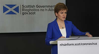 Which position did Nicola Sturgeon hold in the Scottish Government from 2012 to 2014?