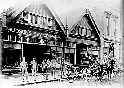 What is the operating company for Hudson's Bay brick-and-mortar stores?
