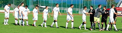 In which division did NK Olimpija Ljubljana start competing after its foundation?