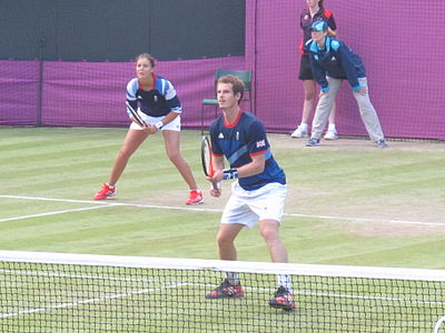 Which British tennis player won an Olympic title at the 2012 Summer Olympics?