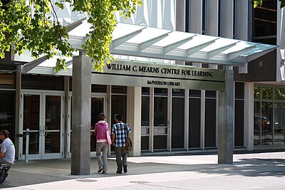 What is the name of the University of Victoria's library?