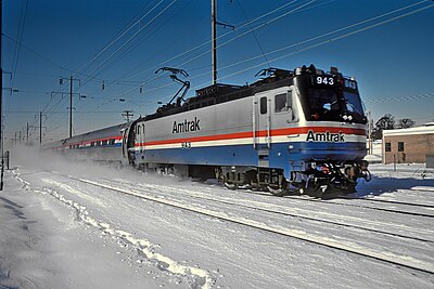 What is the total length of track in Amtrak's network?