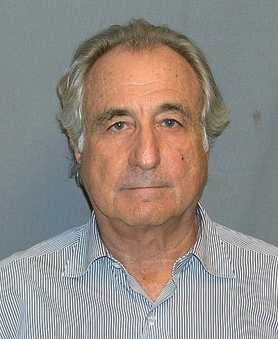 I'm curious about Bernard Madoff's most well-known professions. Could you tell me what they are? [br](Select 2 answers)