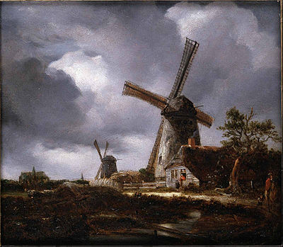 Which English movement did Ruisdael influence?